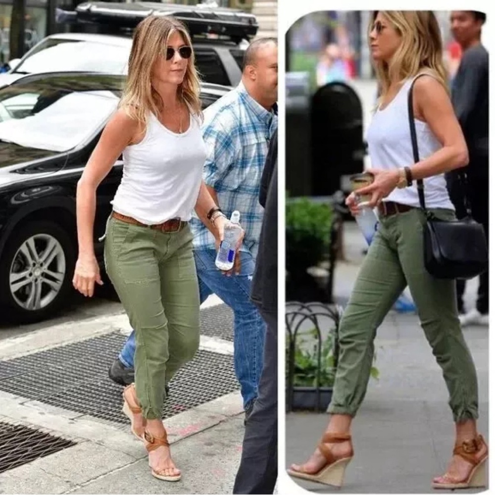 CAbi Traveler Khaki Green Cargo Pant Style 5076 Size 8